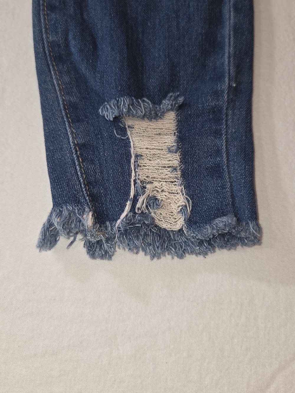 VIP Distressed Women's Blue Ripped Jeans - Picture 5 of 6